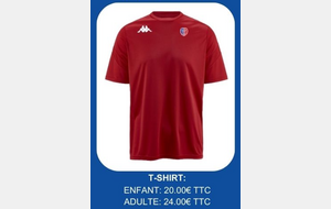 MAILLOT KAPPA rouge + logo ASE