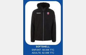 SOFTSHELL KAPPA Noire + logo ASE